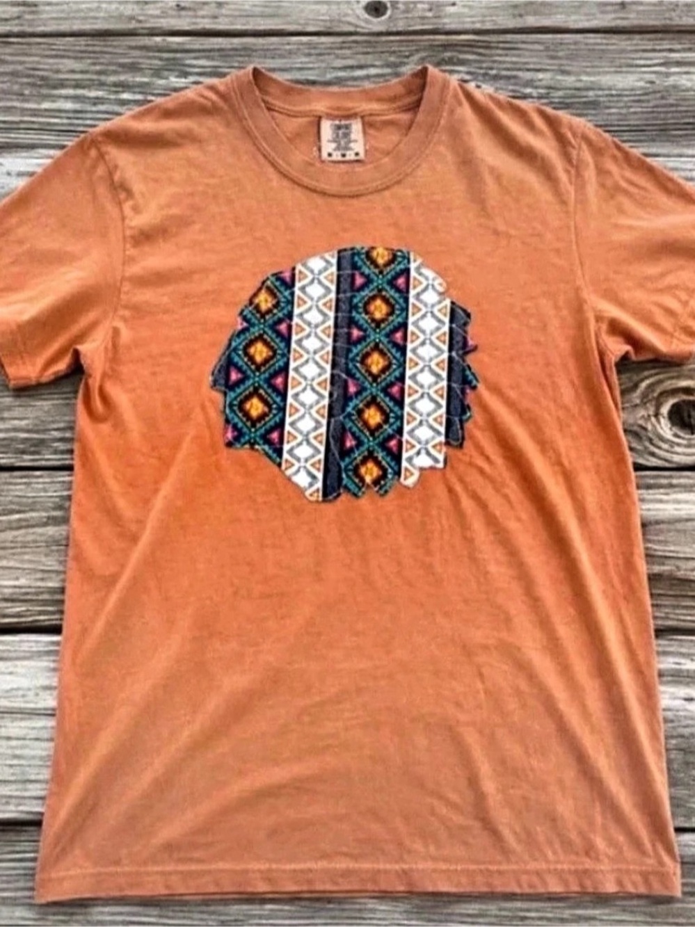 Comfort Colors women 8 Graphic Short Sleeve Tee in Orange